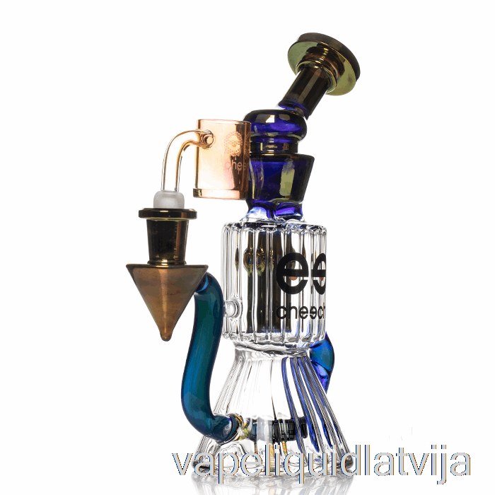 Cheech Stikla Dimanta Cauruļu Pārstrādātājs Dab Rig Blue Vape šķidrums